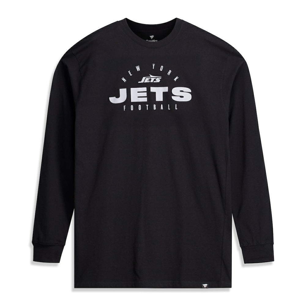 New York Jets Big & Tall Coverage Scheme Long Sleeve T-Shirt - Black - Fanatics