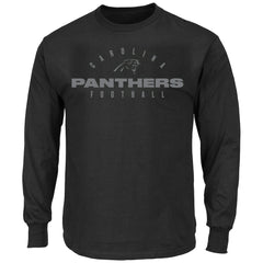 Carolina Panthers Big & Tall Coverage Scheme Long Sleeve T-Shirt - Black - Fanatics