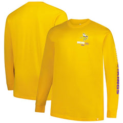 Minnesota Vikings Big & Tall Clock Management Legacy Long Sleeve T-Shirt - Gold - Fanatics