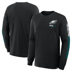 Philadelphia Eagles Big & Tall Clock Management Legacy Long Sleeve T-Shirt - Black - Fanatics