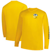 Green Bay Packers Big & Tall Clock Management Legacy Long Sleeve T-Shirt - Gold - Fanatics