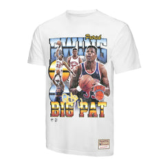 Mitchell & Ness Patrick Ewing New York Knicks Hardwood Classics Commemorative Player Collage T-Shirt White
