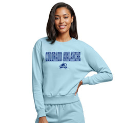 Colorado Avalanche Concepts Sport Women's Tonal Pullover Sweatshirt - Light Blue | NHL discount