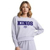 Los Angeles Kings Concepts Sport Women's Tonal Pullover Sweatshirt - Light Purple | NHL Lifestyle
