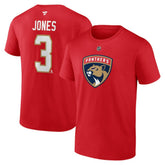 Seth Jones Florida Panthers Fanatics Authentic Stack Name & Number T-Shirt - Red | Fanatics online