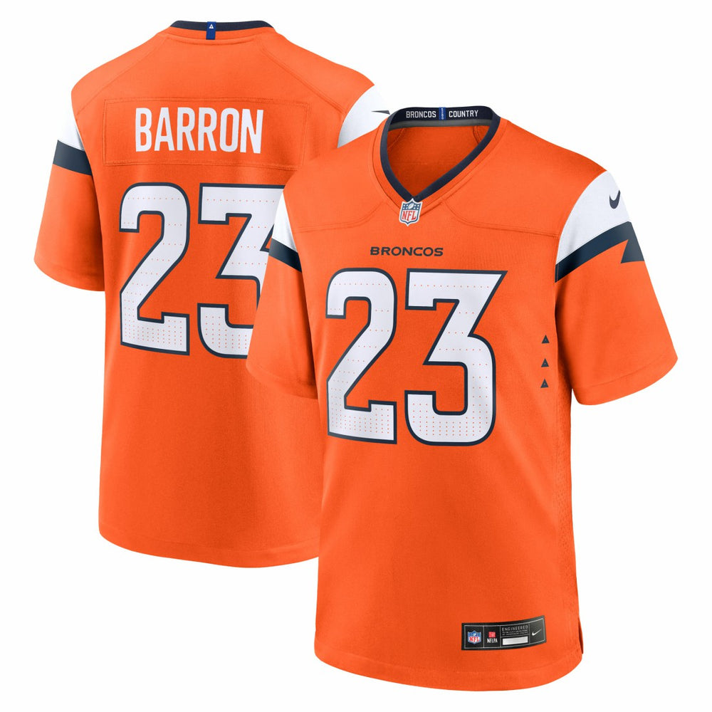 Jahdae Barron Denver Broncos 2025 NFL Draft First Round Pick Game Jersey - Orange - Nike