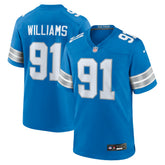 Tyleik Williams Detroit Lions 2025 NFL Draft First Round Pick Game Jersey - Blue - Nike