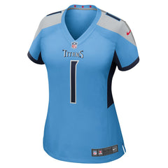 Cameron Ward Tennessee Titans Women's 2025 NFL Draft First Round Pick Game Jersey - Light Blue - Nike
