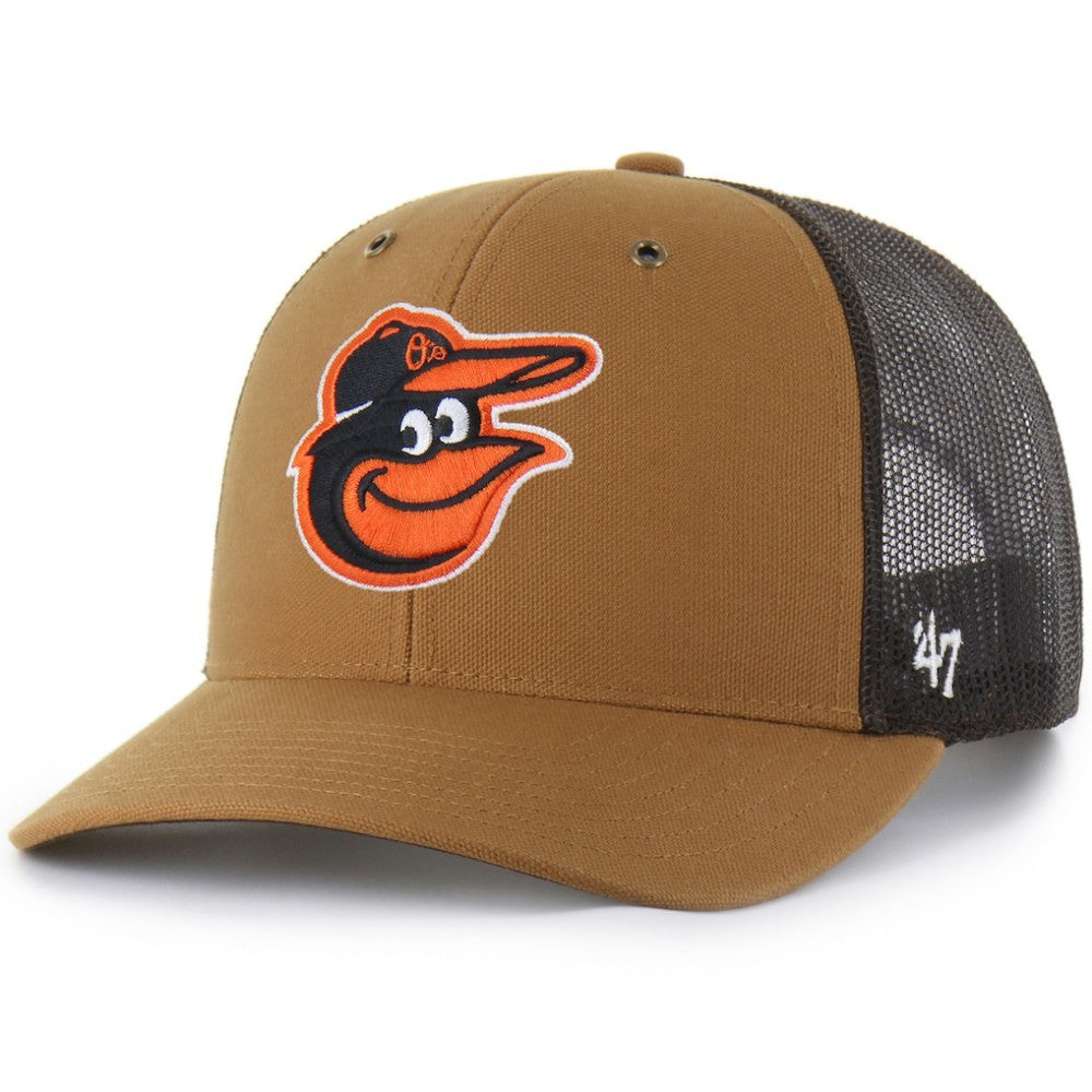 Baltimore Orioles Carhartt x '47 Trucker Adjustable Hat for sale