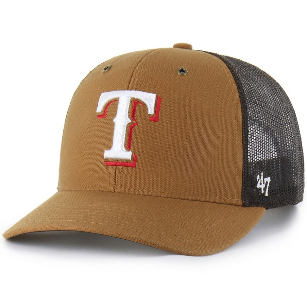 Texas Rangers Carhartt x '47 Trucker Adjustable Hat Discount