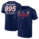 Alexander Ovechkin Washington Capitals Fanatics Most Goals in NHL History T-Shirt - Navy | Fanatics discount