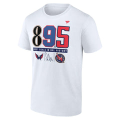 Alexander Ovechkin Washington Capitals Fanatics NHL All-Time Leading Goal Scorer The History of 895 T-Shirt - White | Fanatics discount