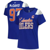 Connor McDavid Edmonton Oilers Fanatics Women's Plus Size Name & Number Scoop Neck T-Shirt - Royal | Fanatics discount