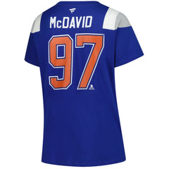 Connor McDavid Edmonton Oilers Fanatics Women's Plus Size Name & Number Scoop Neck T-Shirt - Royal | Fanatics discount