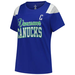Quinn Hughes Vancouver Canucks Fanatics Women's Plus Size Name & Number Scoop Neck T-Shirt - Royal | Fanatics on sale
