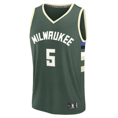 Fanatics Gary Trent Jr. Milwaukee Bucks Fast Break Replica Player Jersey Icon Edition Hunter Green