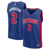 Fanatics Cade Cunningham Detroit Pistons Fast Break Replica Player Jersey Icon Editi- Blue