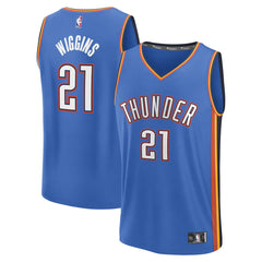 Fanatics Aaron Wiggins Oklahoma City Thunder Fast Break Replica Player Jersey Icon Edition Blue