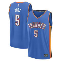 Fanatics Luguentz Dort Oklahoma City Thunder Fast Break Replica Player Jersey Icon Edition Blue