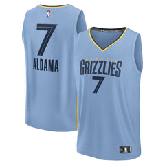 Fanatics Santi Aldama Memphis Grizzlies Fast Break Replica Player Jersey Statement Edition Light Blue