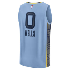 Fanatics Jaylen Wells Memphis Grizzlies Fast Break Replica Player Jersey Statement Edition Light Blue