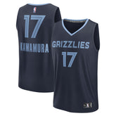 Fanatics Yuki Kawamura Memphis Grizzlies Fast Break Replica Player Jersey Icon Edition Navy
