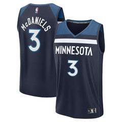 Fanatics Jaden McDaniels Minnesota Timberwolves Fast Break Replica Player Jersey Icon Edition Navy