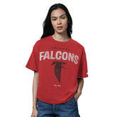 Atlanta Falcons Starter Women's 1966 Throwback Collection Cropped T-Shirt - Red - NFL