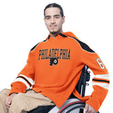 Philadelphia Flyers G-III Sports by Carl Banks Adaptive Wear Lord Stanley Hooded Long Sleeve Sweatshirt - Orange | NHL on sale