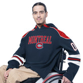 Montreal Canadiens G-III Sports by Carl Banks Adaptive Wear Lord Stanley Hooded Long Sleeve Sweatshirt - Navy | NHL near me