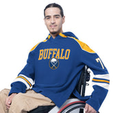 Buffalo Sabres G-III Sports by Carl Banks Adaptive Wear Lord Stanley Hooded Long Sleeve Sweatshirt - Royal | NHL online
