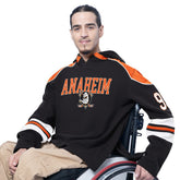 Anaheim Ducks G-III Sports by Carl Banks Adaptive Wear Lord Stanley Hooded Long Sleeve Sweatshirt - Black | NHL Clearance