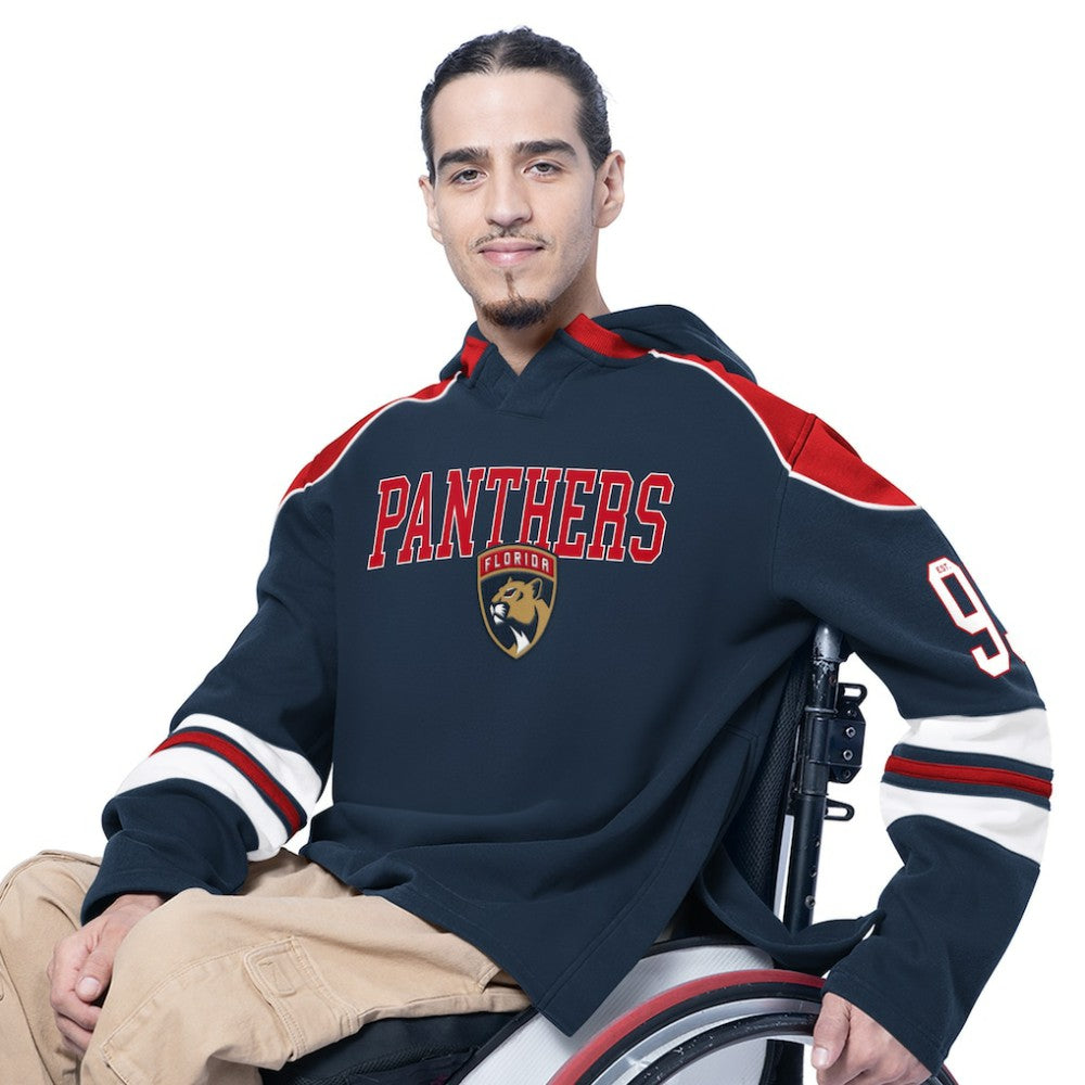 Florida Panthers G-III Sports by Carl Banks Adaptive Wear Lord Stanley Hooded Long Sleeve Sweatshirt - Navy | NHL Lifestyle