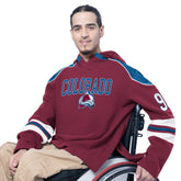 Colorado Avalanche G-III Sports by Carl Banks Adaptive Wear Lord Stanley Hooded Long Sleeve Sweatshirt - Burgundy | NHL sale