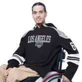 Los Angeles Kings G-III Sports by Carl Banks Adaptive Wear Lord Stanley Hooded Long Sleeve Sweatshirt - Black | NHL sale