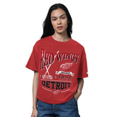 Detroit Red Wings Starter Women's Oversized Hall of Fame T-Shirt - Heather Red | NHL discount