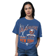 New York Islanders Starter Women's Oversized Hall of Fame T-Shirt - Heather Royal | NHL online