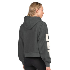 Detroit Red Wings Starter Women's Star Player Cropped Fleece Hoodie - Heather Charcoal | NHL near me