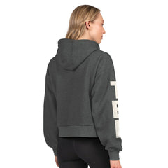 Tampa Bay Lightning Starter Women's Star Player Cropped Fleece Hoodie - Heather Charcoal | NHL on sale