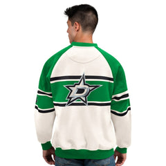 Dallas Stars Starter Male Adult Defense Fleece Crewneck Sweatshirt - White | NHL on sale
