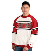 Detroit Red Wings Starter Male Adult Defense Fleece Crewneck Sweatshirt - White | NHL online