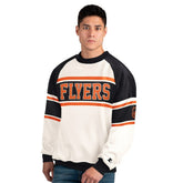 Philadelphia Flyers Starter Male Adult Defense Fleece Crewneck Sweatshirt - White | NHL online