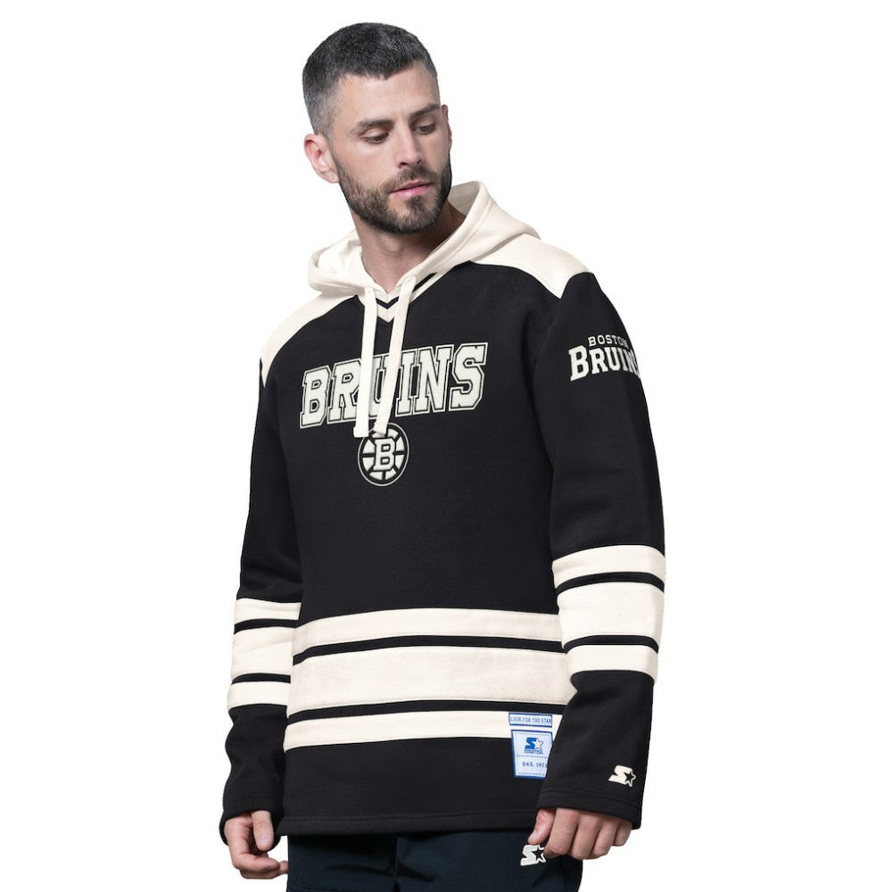 Boston Bruins Starter Slapshot Fashion Hoodie - Black | NHL near me