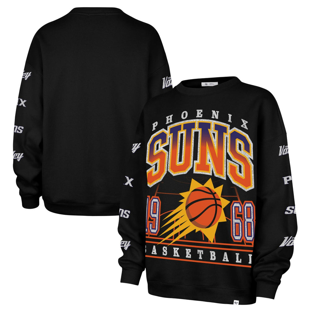 47 brand Phoenix Suns '47 Women's 2025/26 City Edition Go Big Oversized Sweatshirt Black
