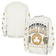 47 brand Boston Celtics '47 Women's 2025/26 City Edition Go Big Oversized Sweatshirt Natural