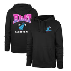 47 brand Miami Heat '47 2025/26 City Edition Jab Step Headline Hoodie Black