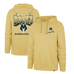 47 brand Milwaukee Bucks '47 2025/26 City Edition Jab Step Headline Hoodie Gold