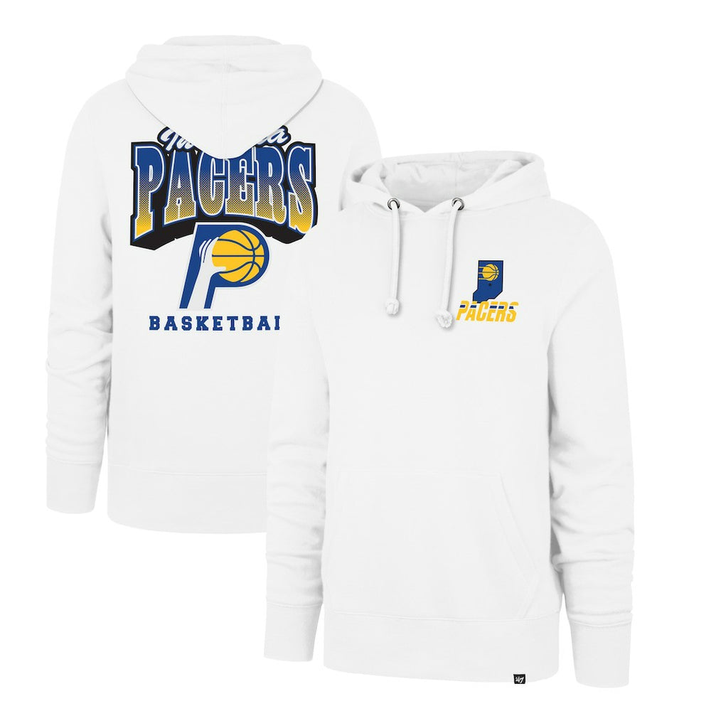 47 brand Indiana Pacers '47 2025/26 City Edition Jab Step Headline Hoodie White