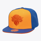 Mitchell & Ness New York Knicks Color Pop Snapback Hat Orange/Blue