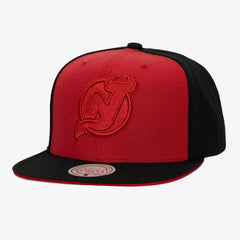 New Jersey Devils Mitchell & Ness Color Pop Snapback Hat - Red/Black | NHL Lifestyle
